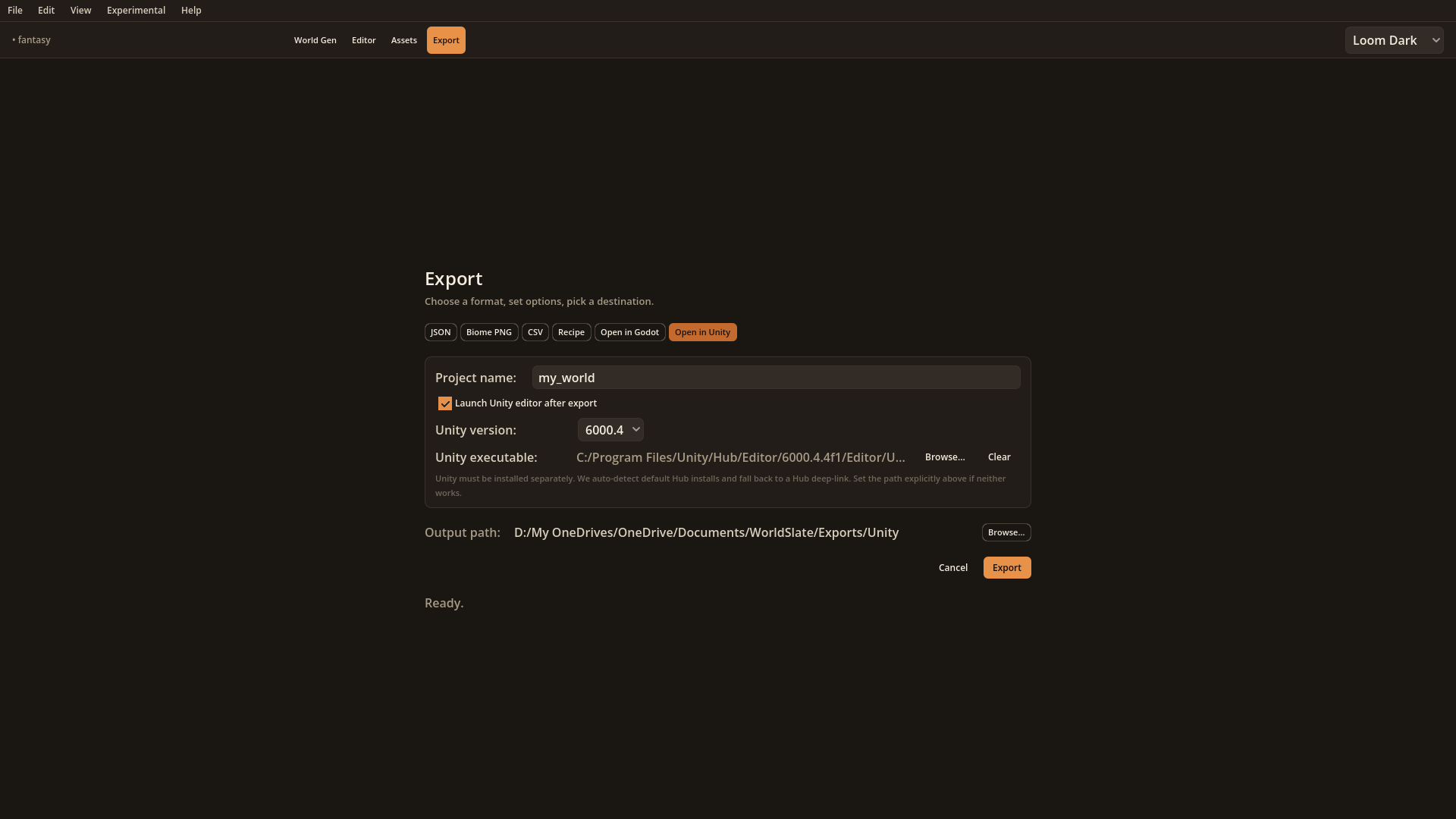 Export (clean)